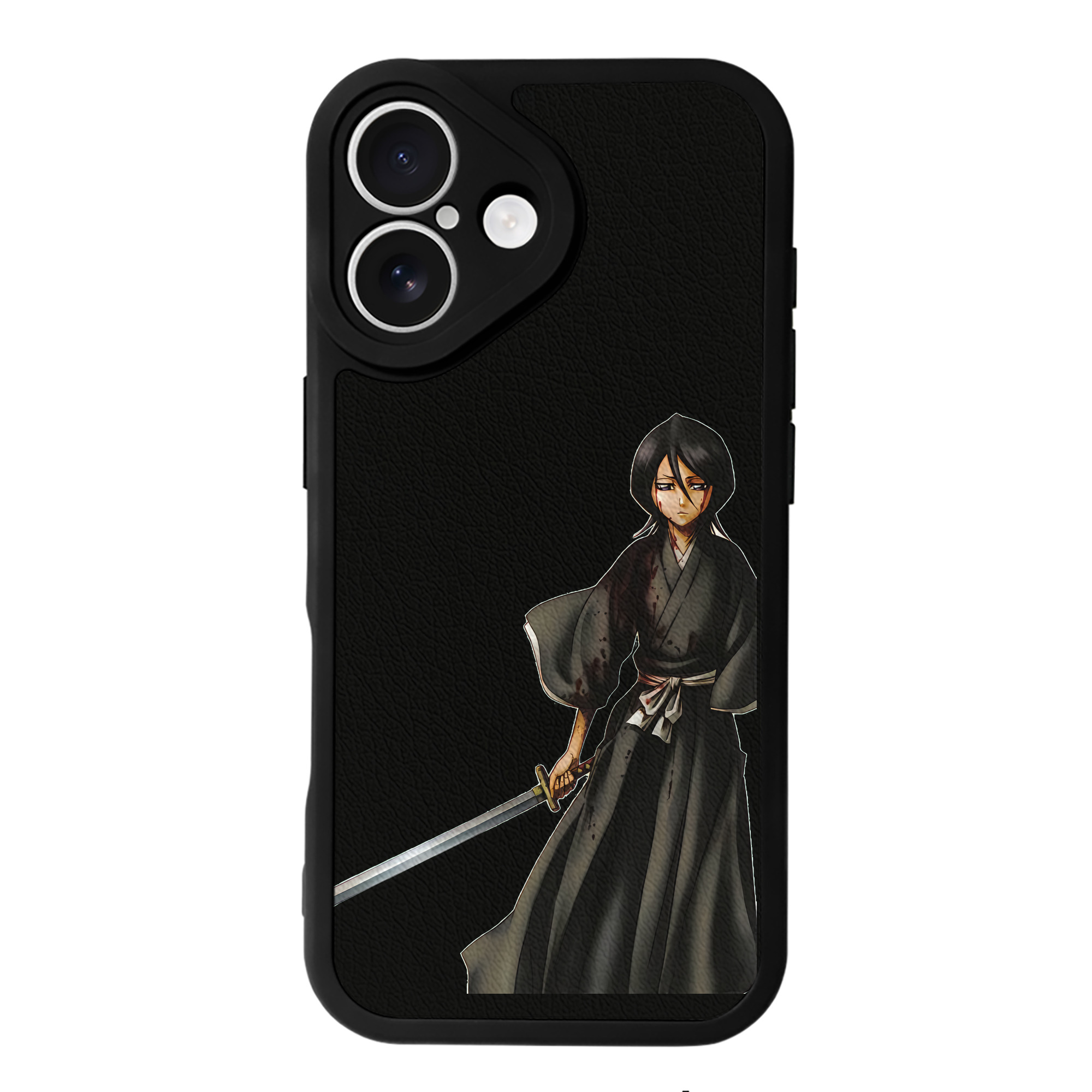 （画像用） ブリーチ 朽木ルキア BLEACH Kuchiki Rukia 【iPhone 16シリーズ対応】シリコンスマホケース（レザー調） 材質：シリコン